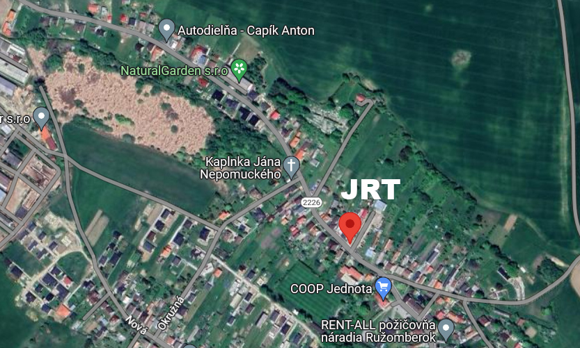 Mapa polohy JRT - Janiga Racing Technologies